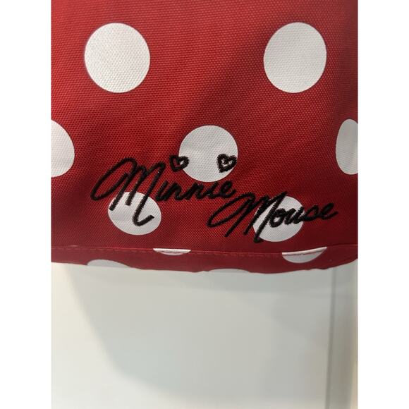 Disney Minnie Mouse Red Polka Dot Backpack Ears Bow Front Pocket main image 16